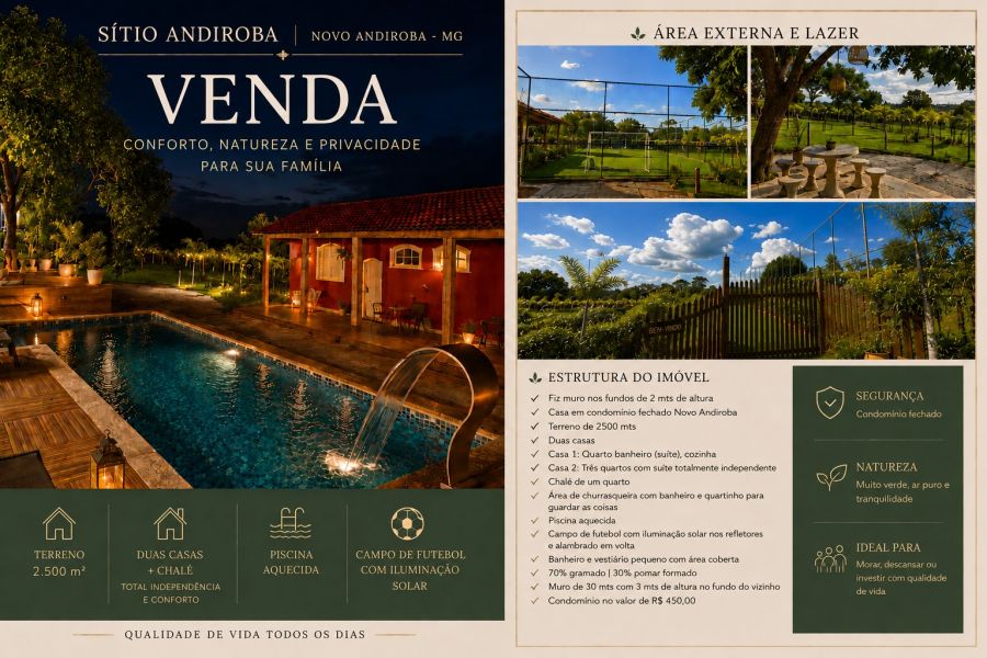 Sítio - Venda - Área Rural de Esmeraldas - Esmeraldas - MG